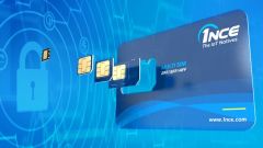 Eine SIM-Karte von 1NCE. 